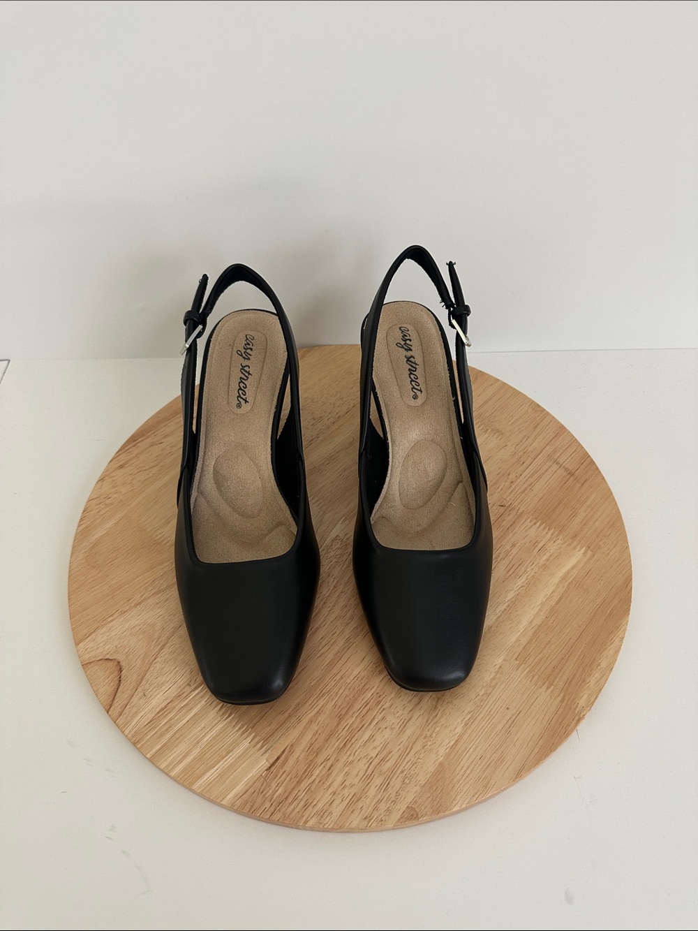 Easy Street Ritsa Womens Square Closed Toe Stiletto Heel Pumps